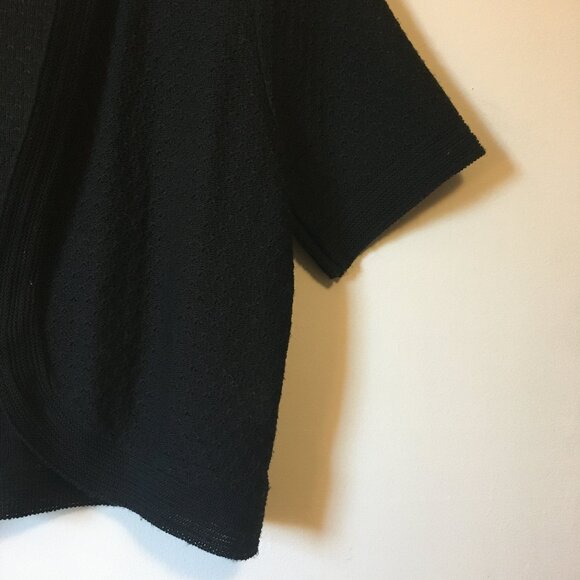 Black Witchy Pointelle Knit Bolero - Picture 6 of 14